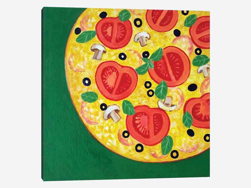 Pizza by Toni Silber-Delerive 1-piece Canvas Wall Art