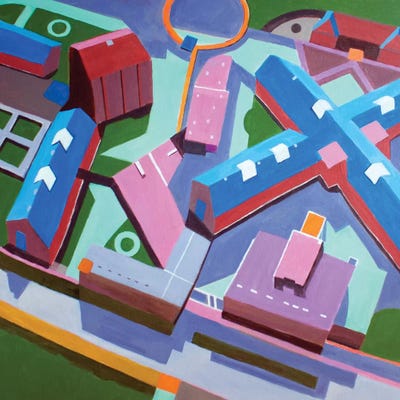 Polish Campus  by Toni Silber-Delerive art print