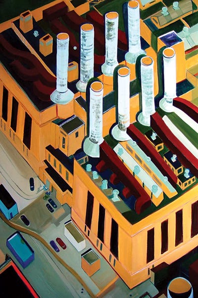Utility Plant by Toni Silber-Delerive canvas print