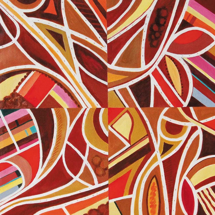 Brown Intersections by Toni Silber-Delerive wall art