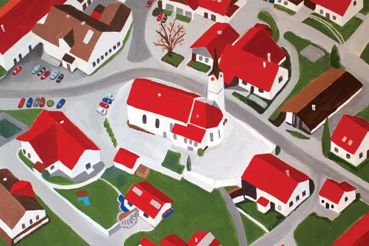 Bavarian Village by Toni Silber-Delerive wall art