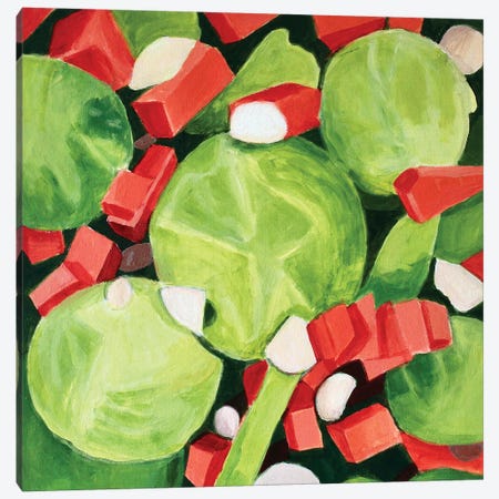 Brussel Sprouts Salad Canvas Print #TSD99} by Toni Silber-Delerive Canvas Art Print