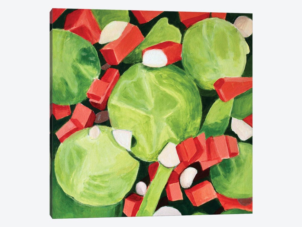 Brussel Sprouts Salad by Toni Silber-Delerive 1-piece Canvas Art Print