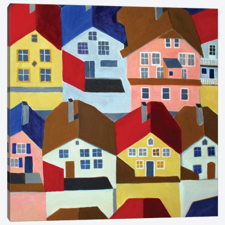 Bergen. Norway Canvas Print #TSD9} by Toni Silber-Delerive Canvas Artwork