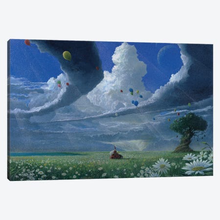 First Visitor Canvas Print #TSE104} by Toshio Ebine Canvas Art