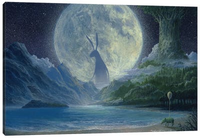 Moon Valley Canvas Art Print - Tapirs