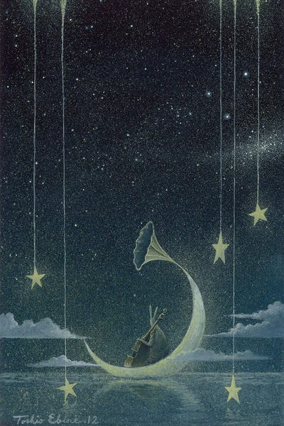 Kids Astronomy & Space Art: Midnight Jazz by Toshio Ebine