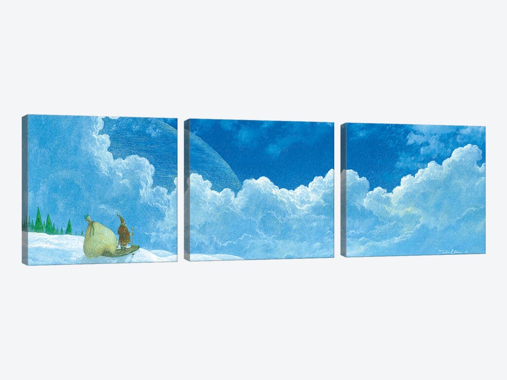 Everyone Waiting by Toshio Ebine 3-piece Art Print
