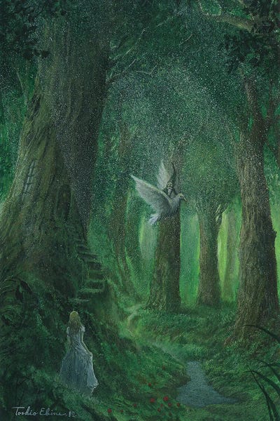 Little Old Man by Toshio Ebine canvas print