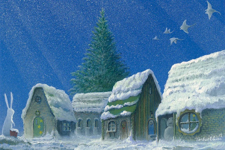 Winter Village Morning
