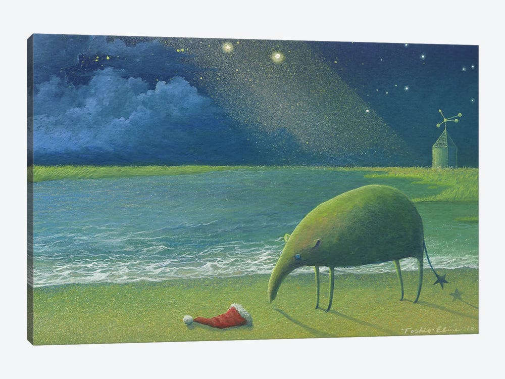 Space Tapir by Toshio Ebine 1-piece Canvas Art Print