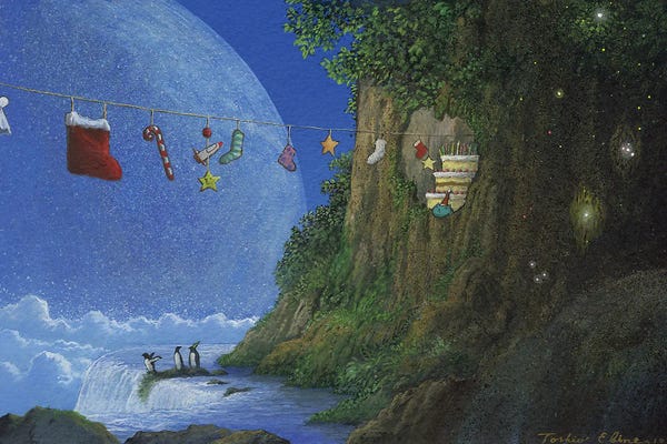 Penguins: Wishful by Toshio Ebine