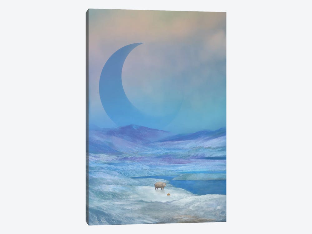 A Fragment In The Winter Dusk by Toshio Ebine 1-piece Canvas Wall Art