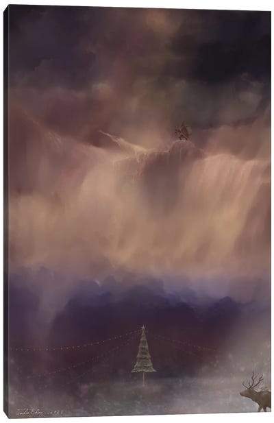 Into The Dark Cloud Cave Canvas Art Print - Toshio Ebine