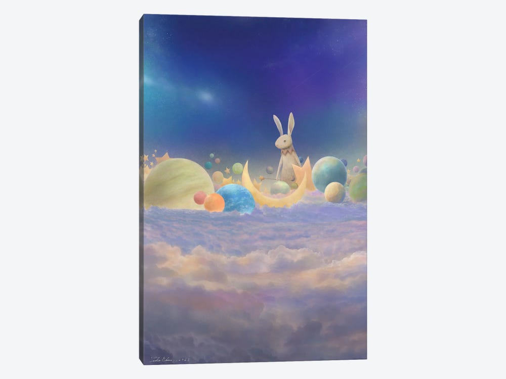 Spring Rabbit's Place by Toshio Ebine 1-piece Canvas Wall Art