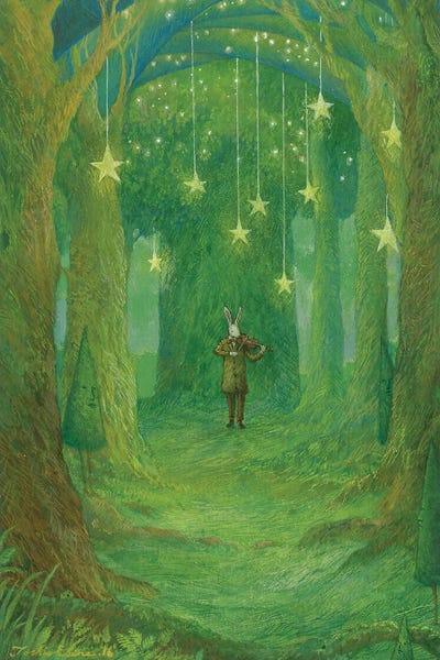 Kids Astronomy & Space Art: Welcome To The Woods by Toshio Ebine