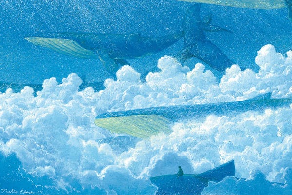 Humpback Whales: Flying With Whale by Toshio Ebine