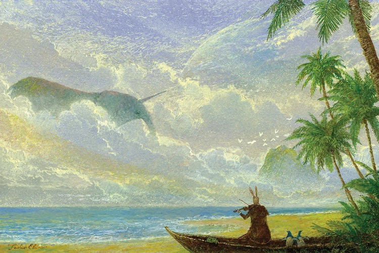 Unicorn Elephant In The Dusk
