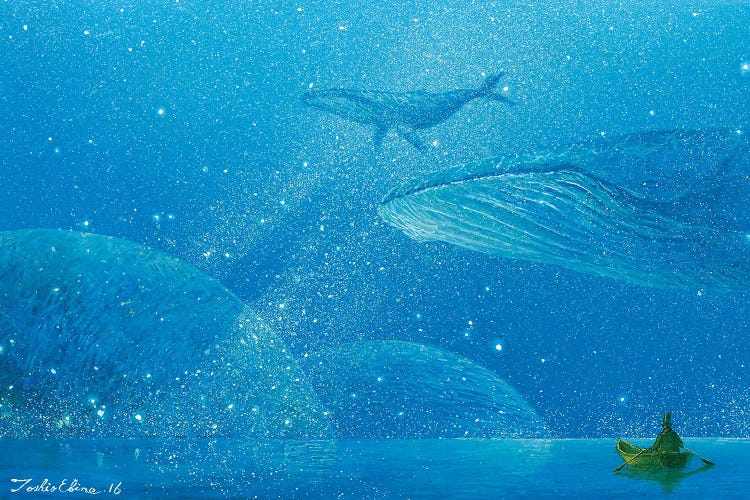Bluescape Of The Other Side by Toshio Ebine wall art
