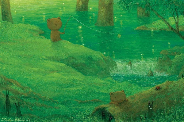 Ladybugs: Shadows Woods And Visitor Of Lights by Toshio Ebine