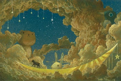 The Friends Of Magicloud by Toshio Ebine canvas print