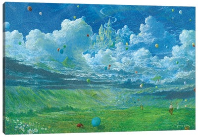 First Stories Canvas Art Print - Balloons