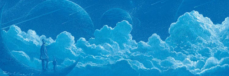 Night Of The Meteors by Toshio Ebine wall art