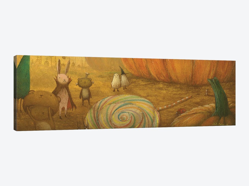 A Happening Of Halloween Morning by Toshio Ebine 1-piece Canvas Wall Art