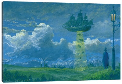 Experiment Ship Canvas Art Print - UFO Art
