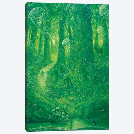 Page Of Forest Canvas Print #TSE44} by Toshio Ebine Canvas Wall Art