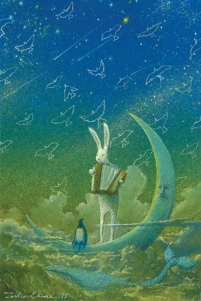 Penguins: Tone Gradation Color by Toshio Ebine