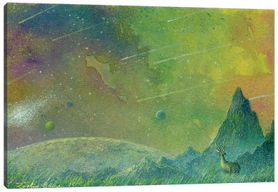 Near The Nebular Canvas Art Print - Comet & Asteroid Art