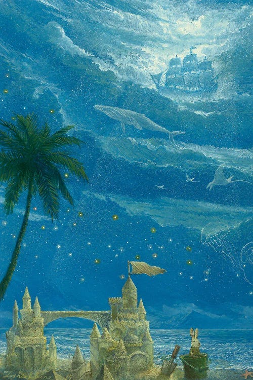 Sand Castle And Summer Dream by Toshio Ebine wall art