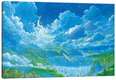 Whale Creek Canvas Art Print - Toshio Ebine