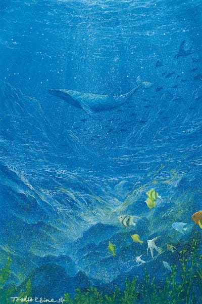 Humpback Whales: In The Daylight by Toshio Ebine