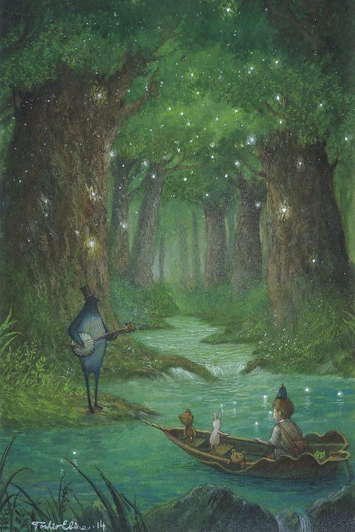 The Beginning Is From A Sound Of The Banjo by Toshio Ebine wall art