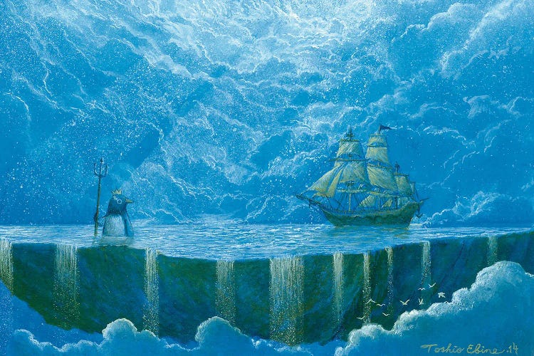 Guardian Of The Sea by Toshio Ebine wall art