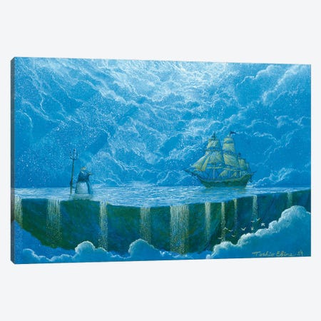 Guardian Of The Sea Canvas Print #TSE69} by Toshio Ebine Art Print