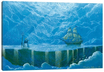 Guardian Of The Sea Canvas Art Print - Toshio Ebine