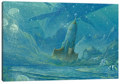 Relic From Tomorrow Canvas Art Print - Jellyfish Art