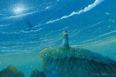 Walking Through Night by Toshio Ebine canvas print