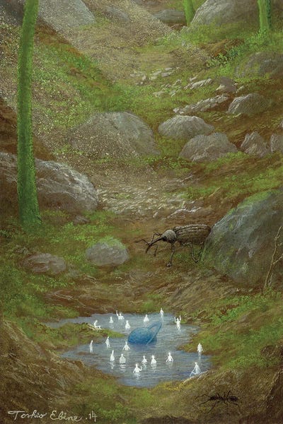 Sci-Fi Planets: Mystical Spot by Toshio Ebine