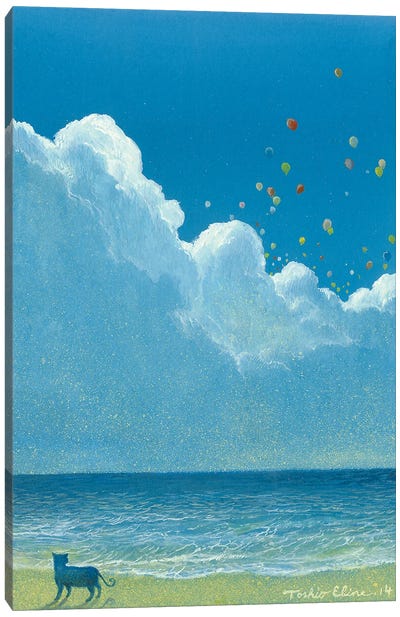 Far Beyond The Cloud Canvas Art Print - Toshio Ebine