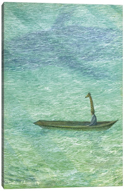 Castaway Canvas Art Print - Humpback Whale Art