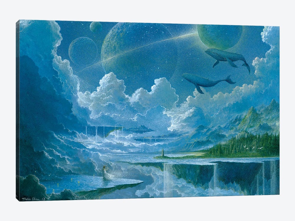 Floating Island by Toshio Ebine 1-piece Canvas Art