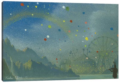 Prologue Of March Canvas Art Print - Ferris Wheels