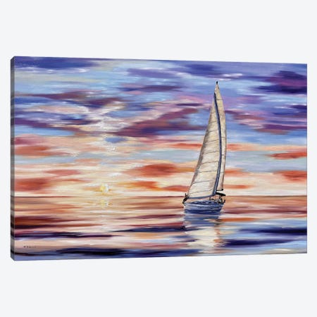 Sunset Canvas Print #TSF16} by Tanya Stefanovich Canvas Artwork