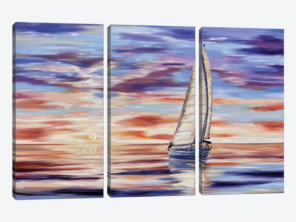 Sunset by Tanya Stefanovich 3-piece Canvas Print