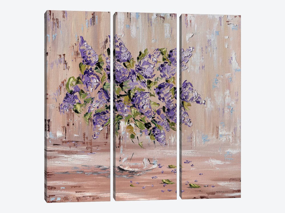 Flowers by Tanya Stefanovich 3-piece Canvas Wall Art