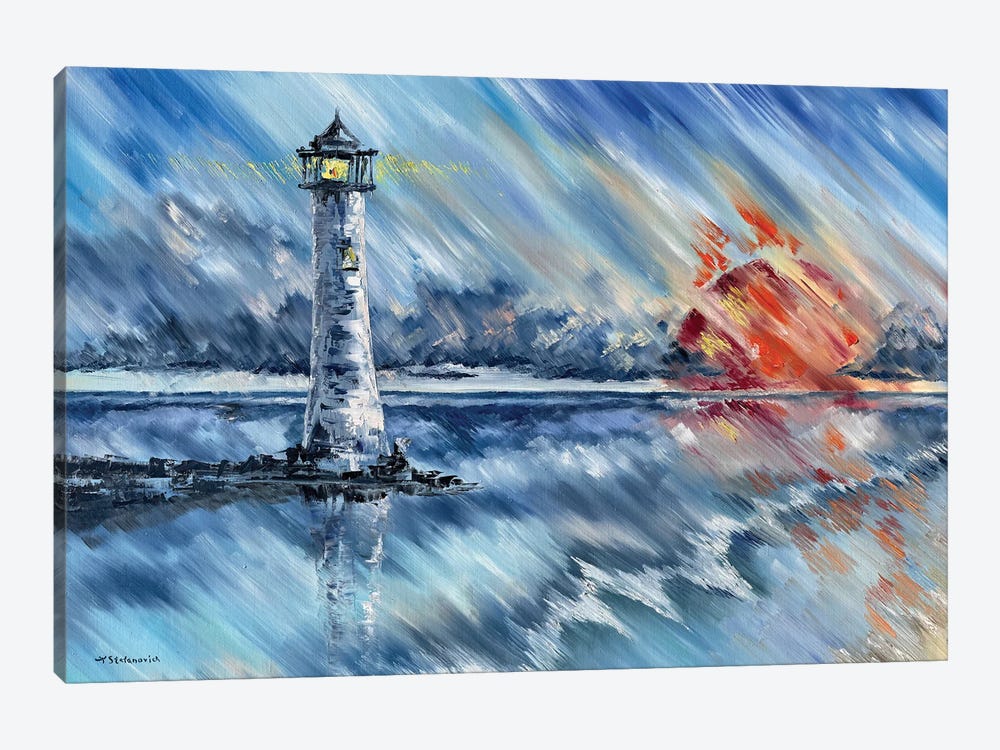 Lighthouse by Tanya Stefanovich 1-piece Canvas Art Print